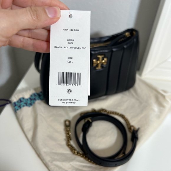 Tory Burch Kira Mini Quilted Leather Bag - Picture 12 of 13